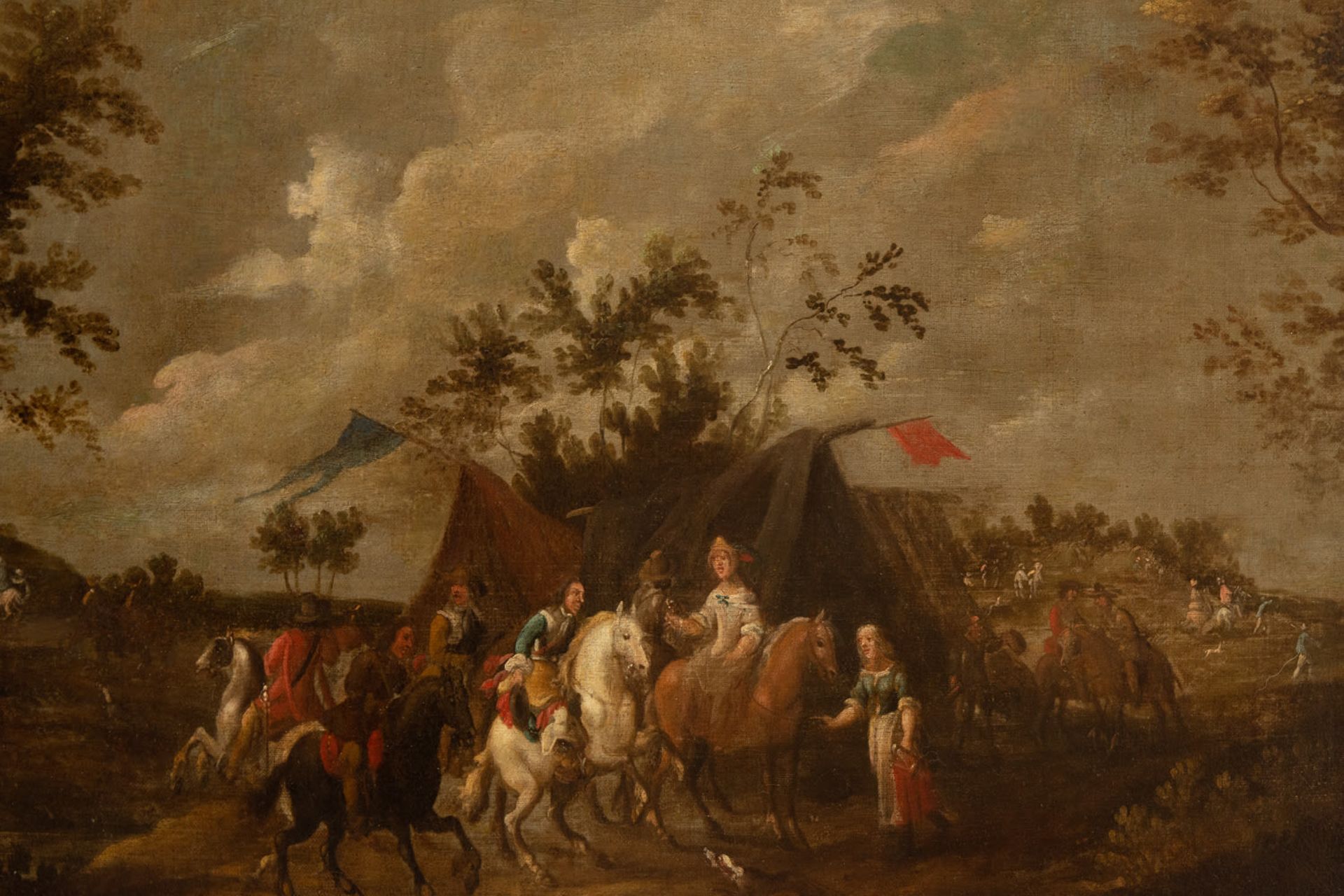Cavalry scene, Dutch school from the second half of the 17th century - Image 4 of 12