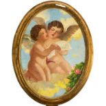 Pair of Singing Angels, 19th century Italian school