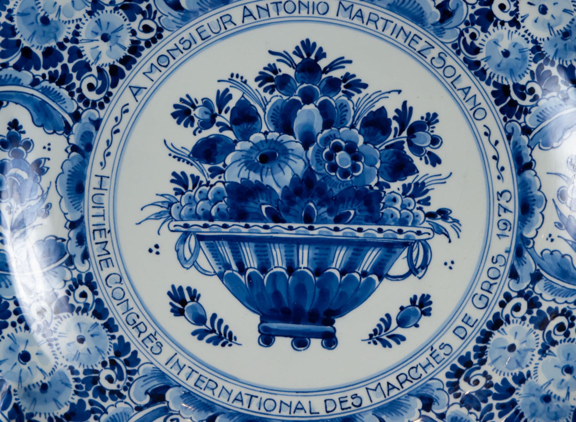 Delft ceramic plate, 20th century - Image 2 of 5