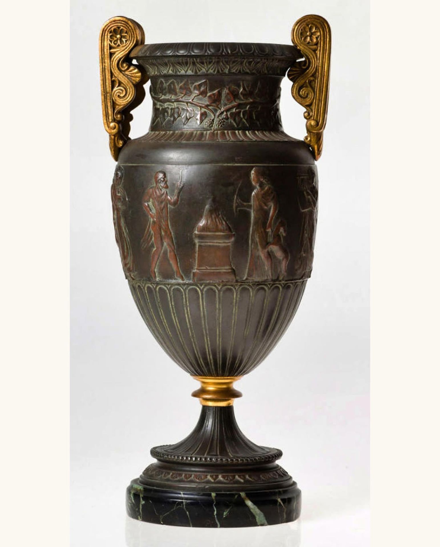 Pair of French Napoleon III Vases, 19th century - Image 3 of 3