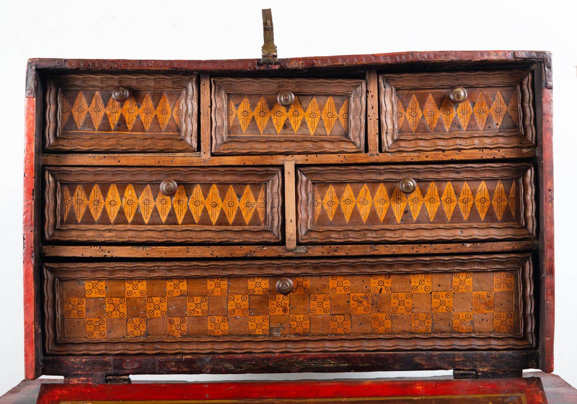 Mexican colonial style chest, 19th century - Image 2 of 8
