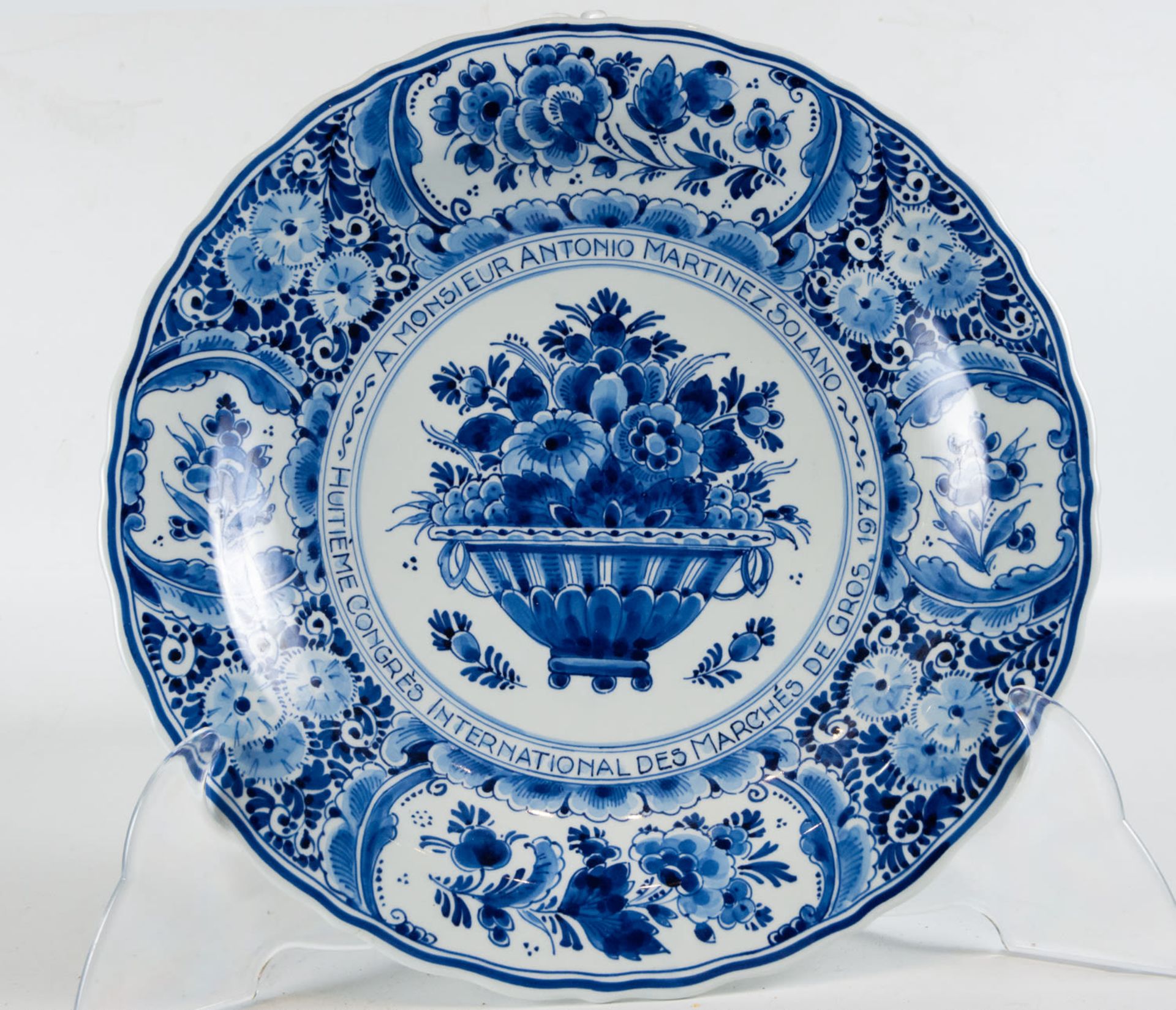 Delft ceramic plate, 20th century