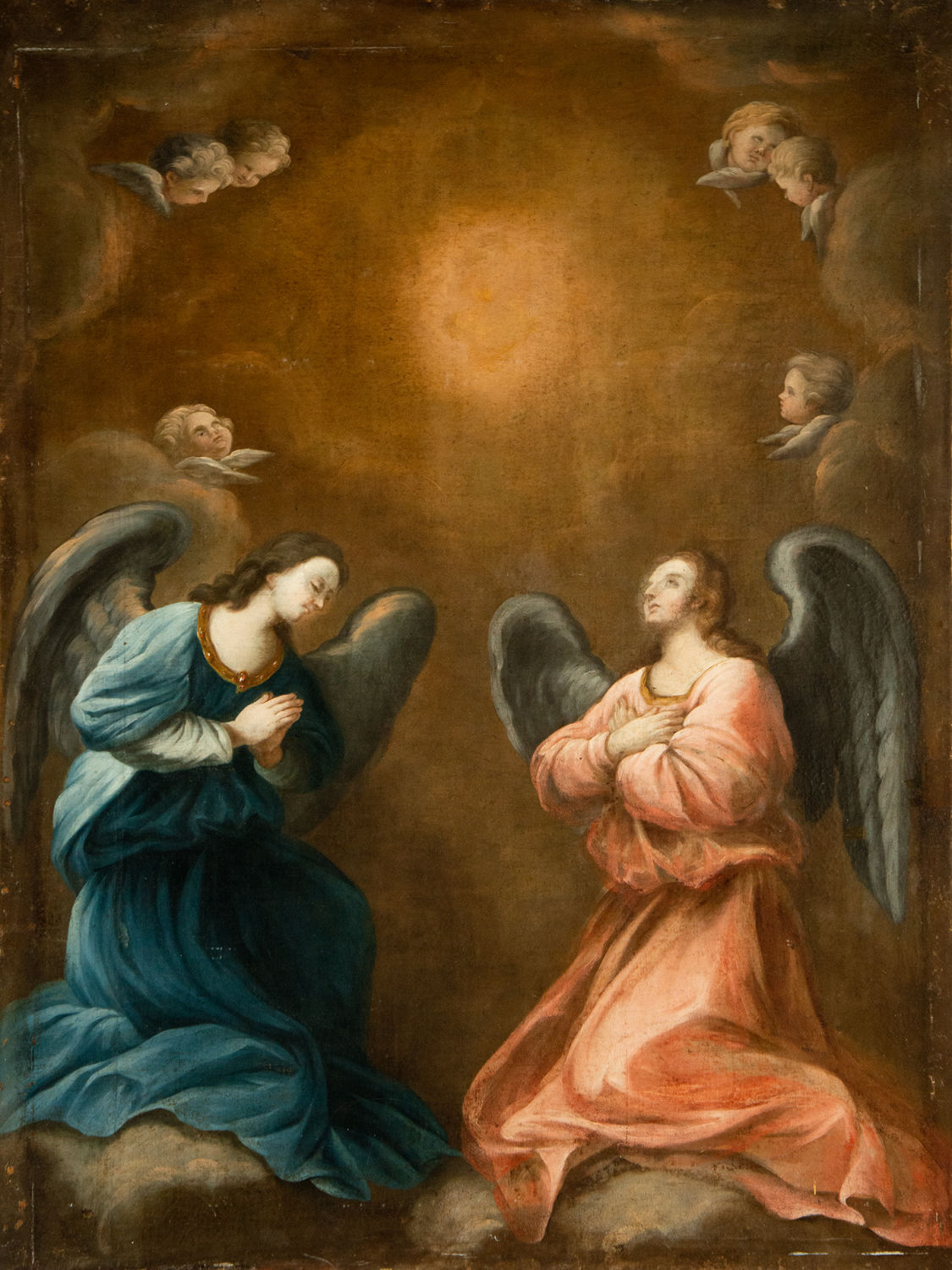 The Annunciation, Cuzco school from the 18th century