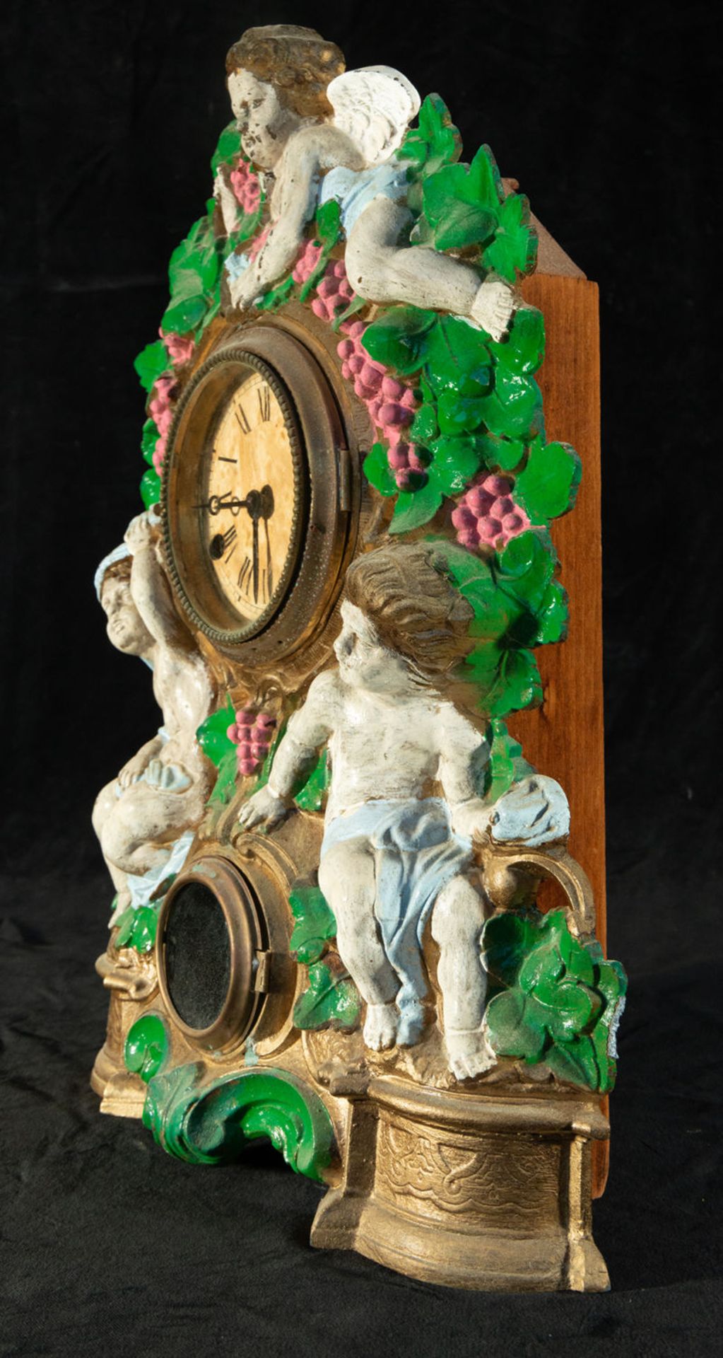 Tabletop clock in polychrome bronze, XIX century - Image 8 of 12