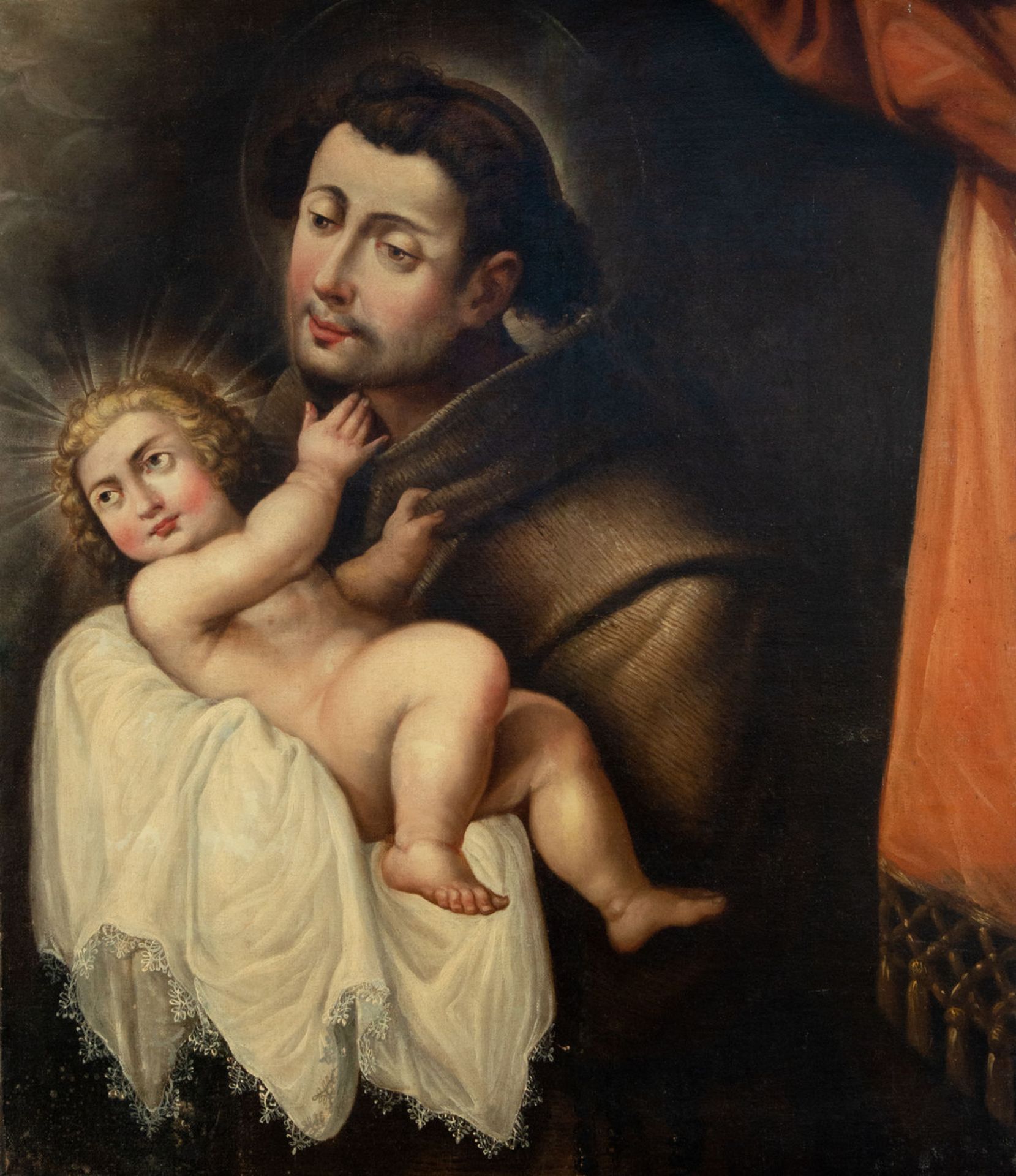 Saint Anthony with the Child, 18th century Italian school