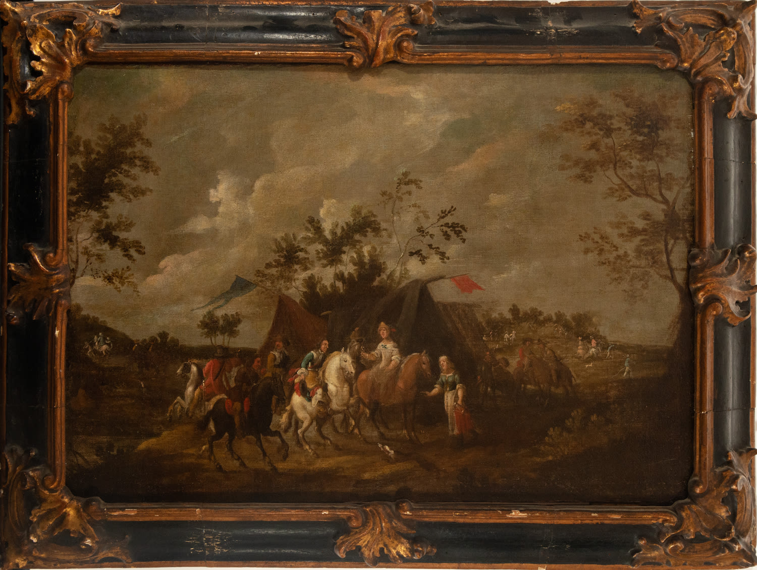 Cavalry scene, Dutch school from the second half of the 17th century - Image 2 of 12