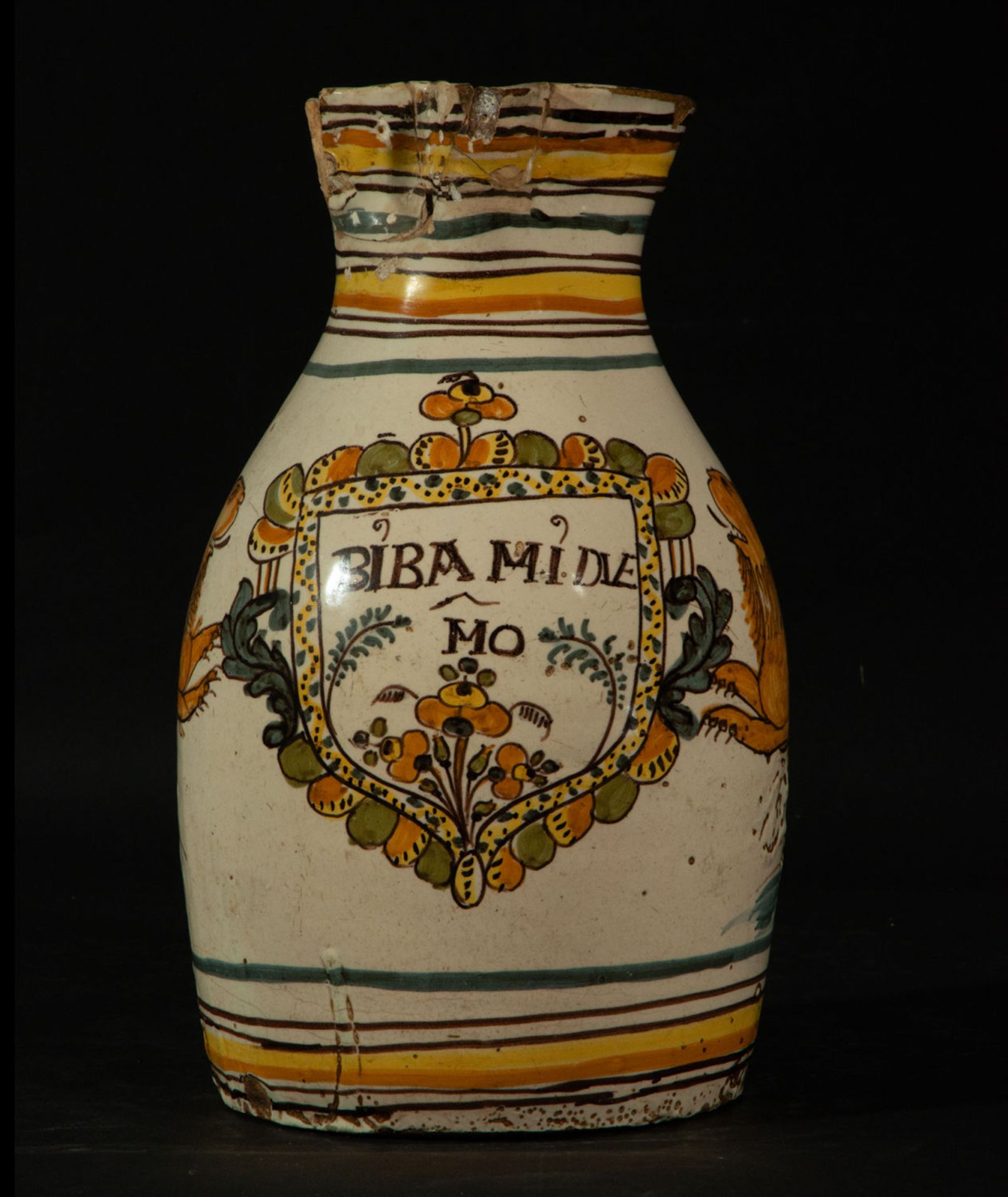 Wine jug "Long live my Owner", Archbishop's Bridge, 19th century - Image 2 of 8