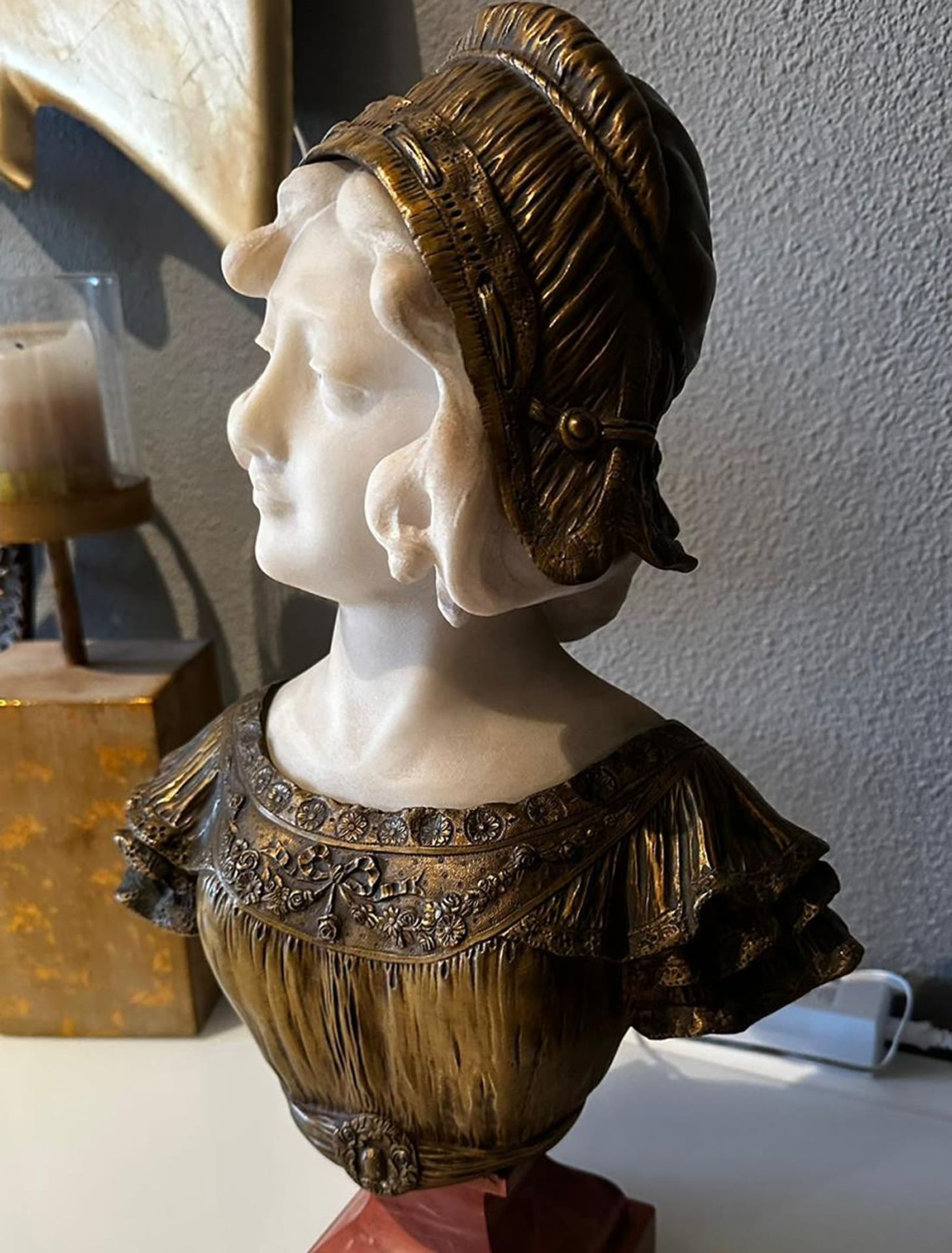 Fortunato Gory (1895 - 1925), Paris, Bust of a Young Girl - Image 4 of 10