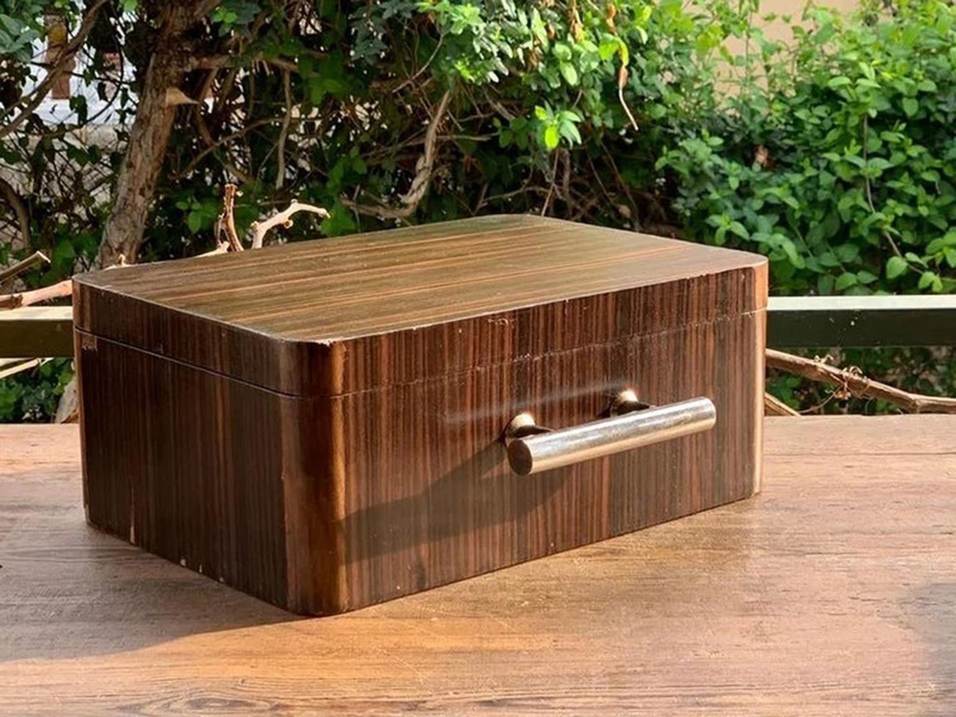 Art Deco box in Rosewood marquetry, 20th century - Image 3 of 6