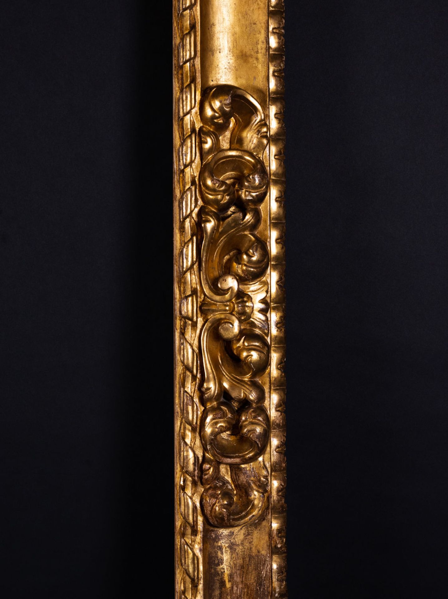 Important Baroque frame in gilt wood, 18th century - Bild 4 aus 4