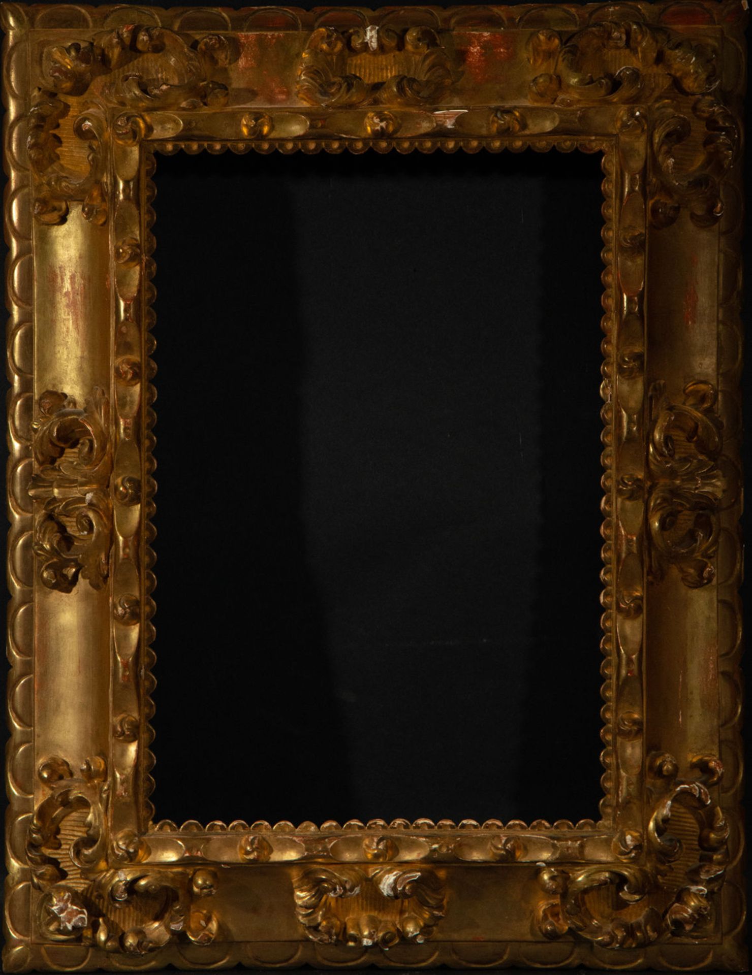 Baroque style frame in gilded wood, 19th century