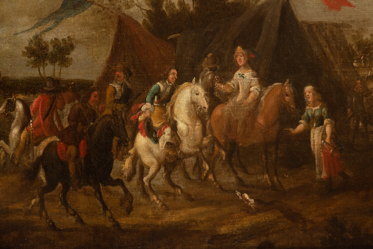 Cavalry scene, Dutch school from the second half of the 17th century - Image 6 of 12