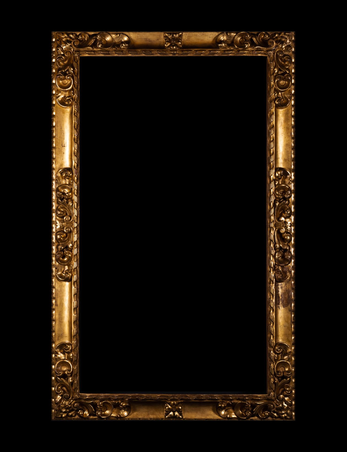 Important Baroque frame in gilt wood, 18th century