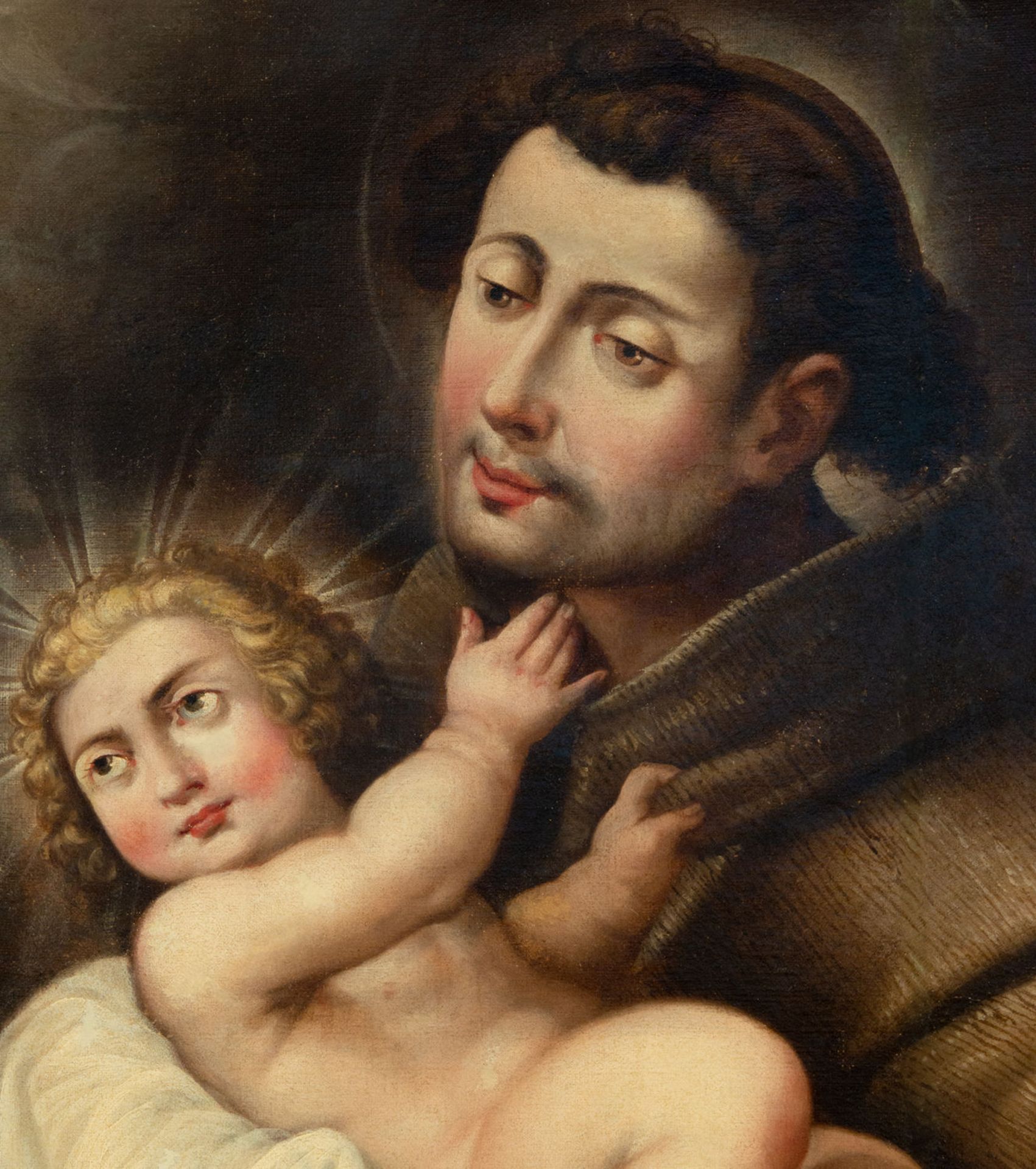 Saint Anthony with the Child, 18th century Italian school - Bild 4 aus 12