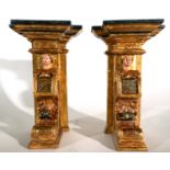 Pair of Plateresque Corbels in gilded wood, South of Portugal, 16th century