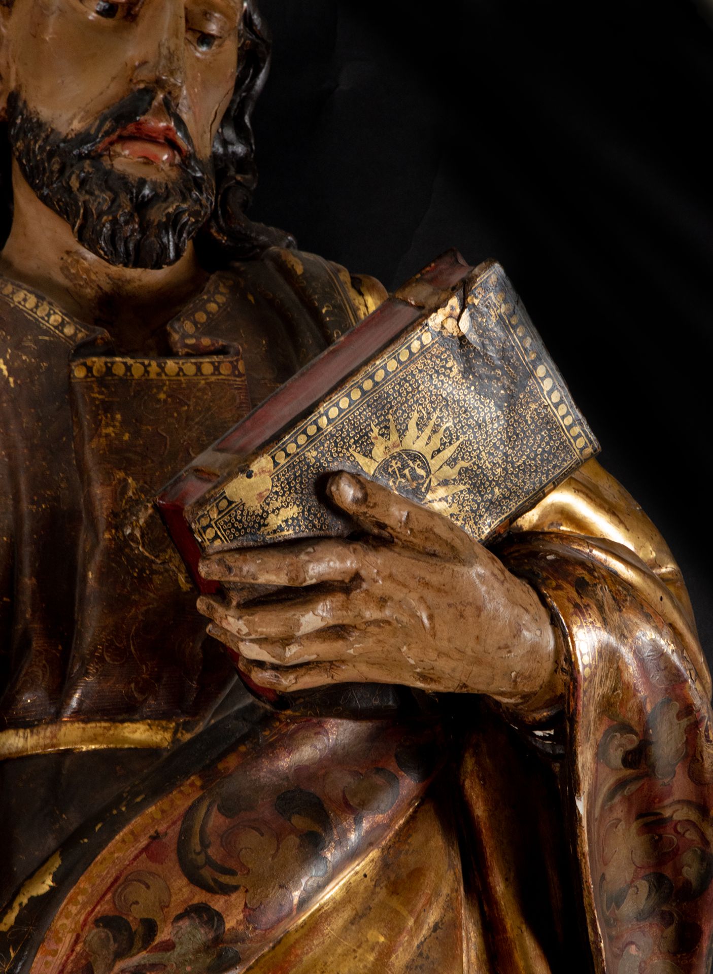 Great Carving of Saint Paul, Castilian school from the end of the 17th century - Bild 4 aus 6