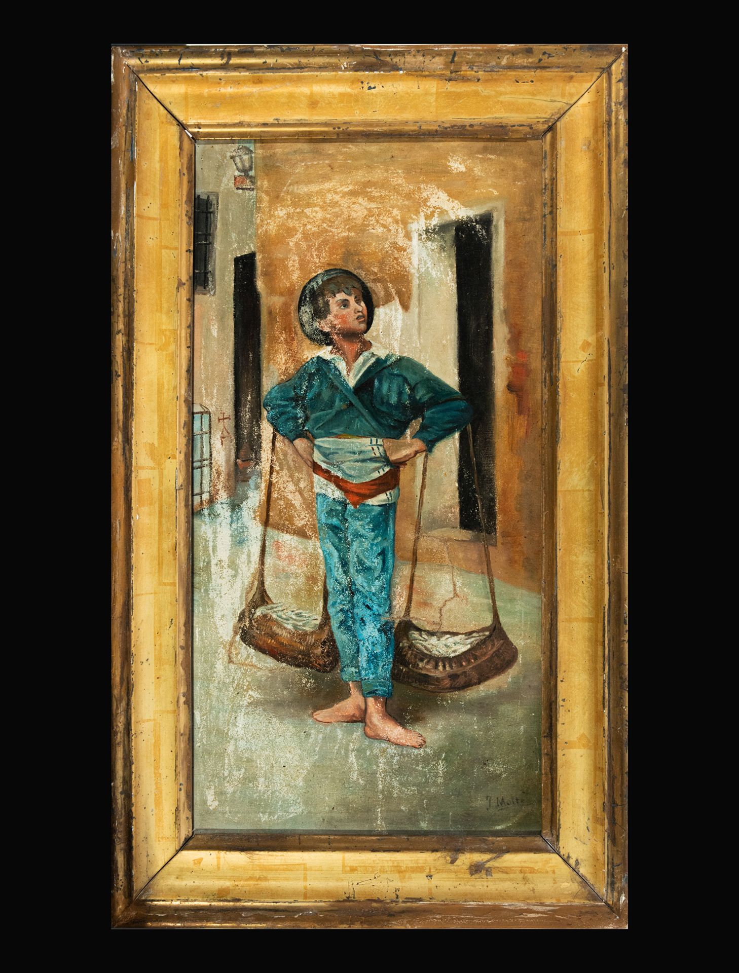 Fish and Pestle Seller, 19th century Spanish school - Image 2 of 9