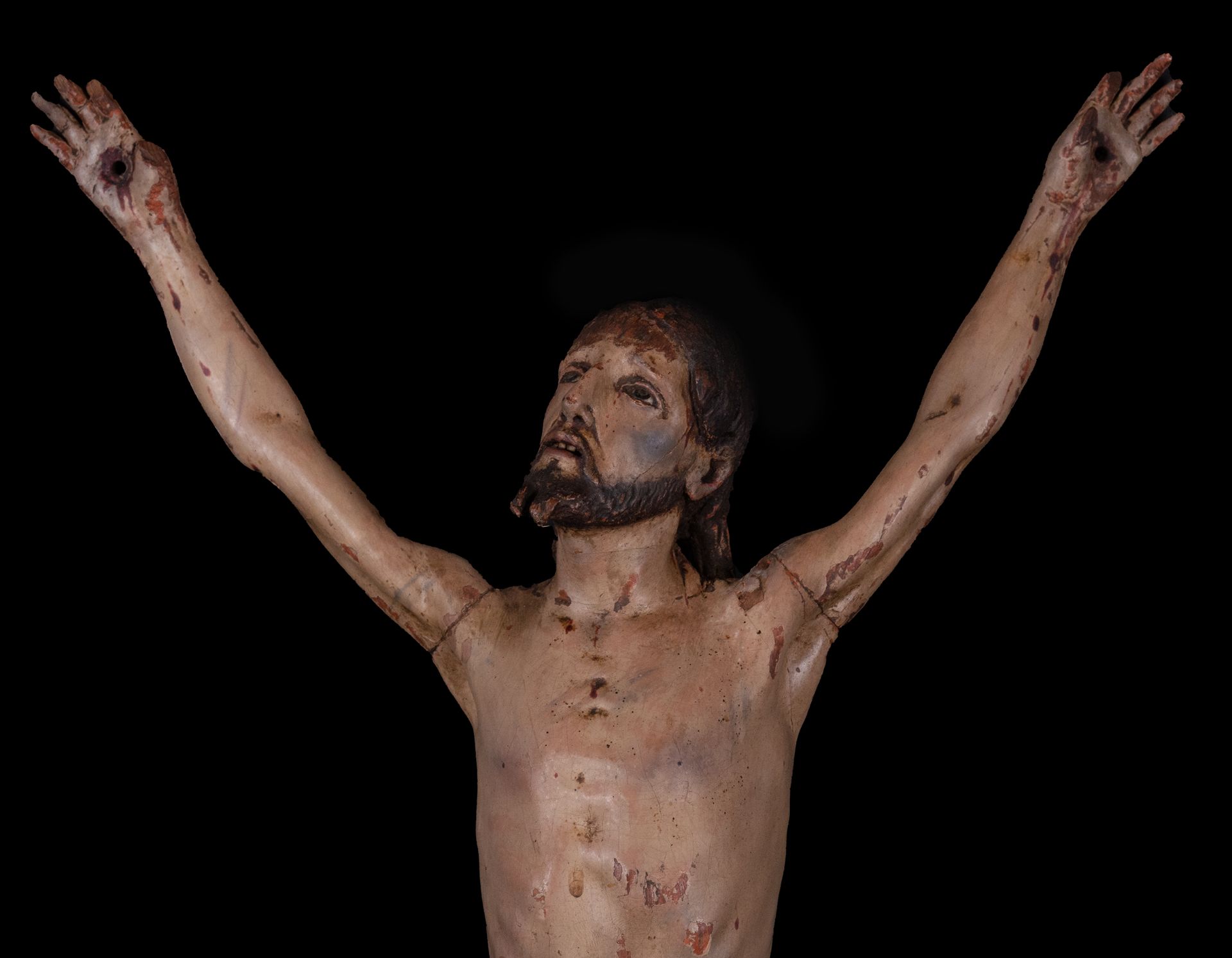 Important New Spanish colonial Christ, 17th century - Image 3 of 8