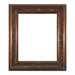 Piedmontese type ebonized molding frame, 20th century