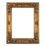 English Elizabethan style frame, in gilt wood and moulding, late 19th century