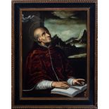 Portrait of Saint Thomas Aquinas, Italian school of the 17th century