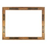 Tuscan-style frame in gilt "Pastiglia" molding and polychrome edges, 19th century