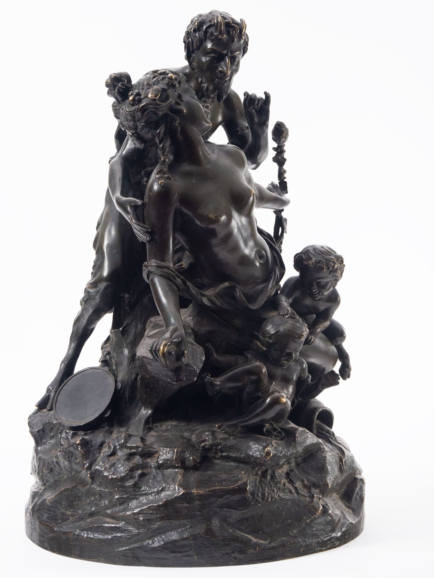 Faun with Venus and two cupids, French school of the 18th - 19th centuries - Bild 4 aus 6