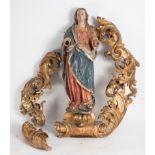 Immaculate Virgin, Spanish school from the end of the 16th century, polychrome wood carving