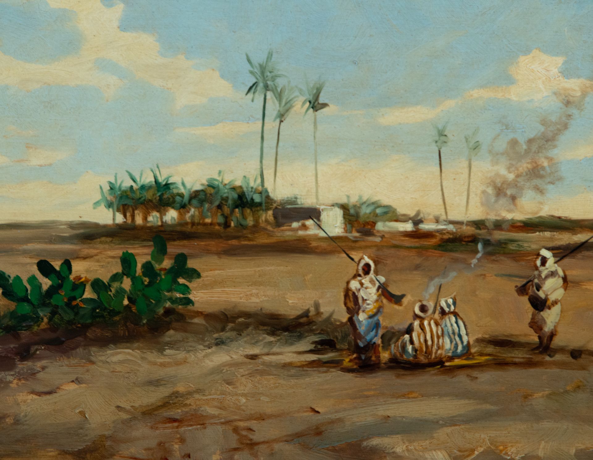 Pair of Orientalist Landscapes, M. González, Tangier, early 20th century - Image 4 of 10