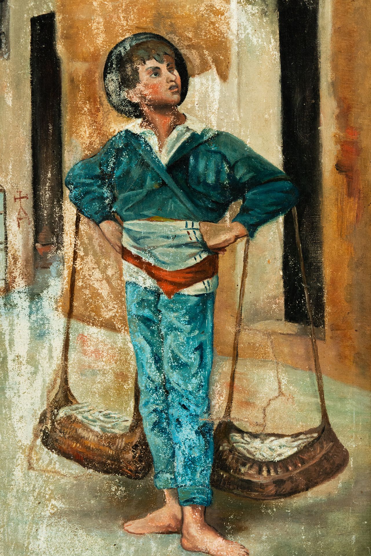 Fish and Pestle Seller, 19th century Spanish school - Image 3 of 9