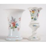 Pair of Vases in Opalina, 19th century