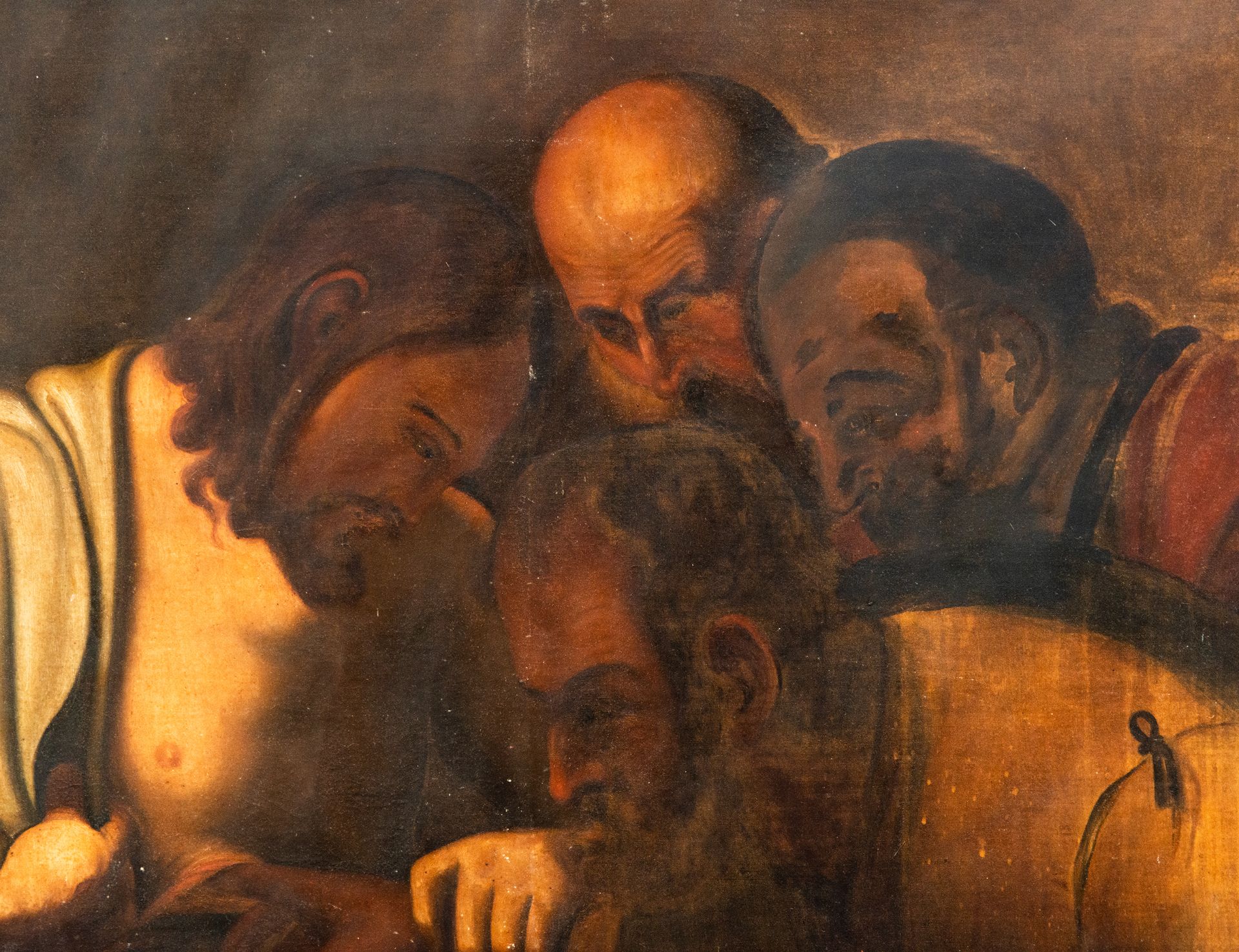 The incredulity of Saint Thomas, after Caravaggio, 19th century Spanish school - Bild 2 aus 6