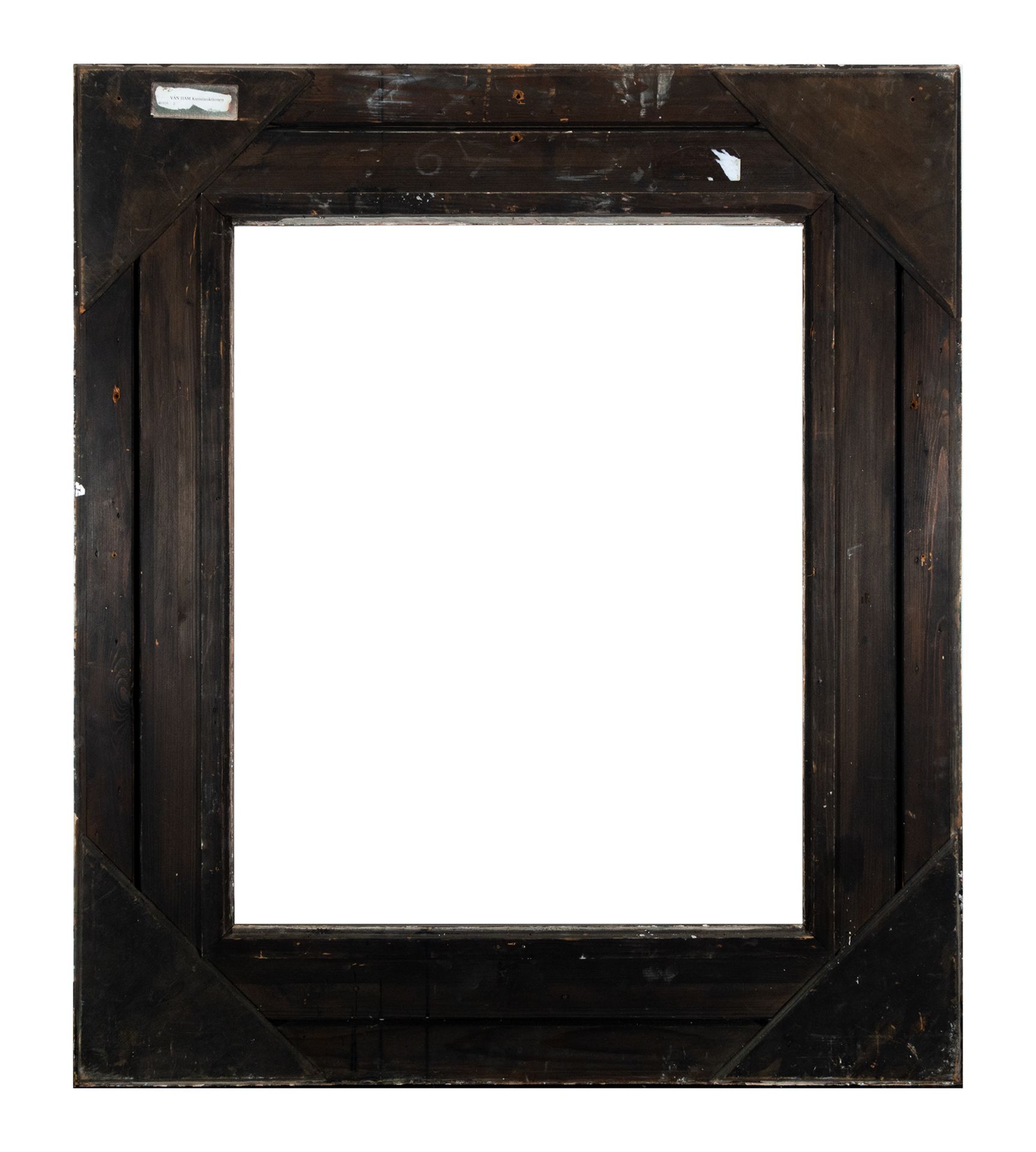 Elegant Italian frame in carved and silver-plated wood, 19th century - Image 2 of 2