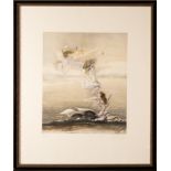 Hand signed and serialized lithograph, Eduardo Naranjo, New York series, Spanish school of the 20th