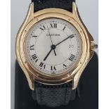 Cartier Cougar watch in 18k yellow gold, for women