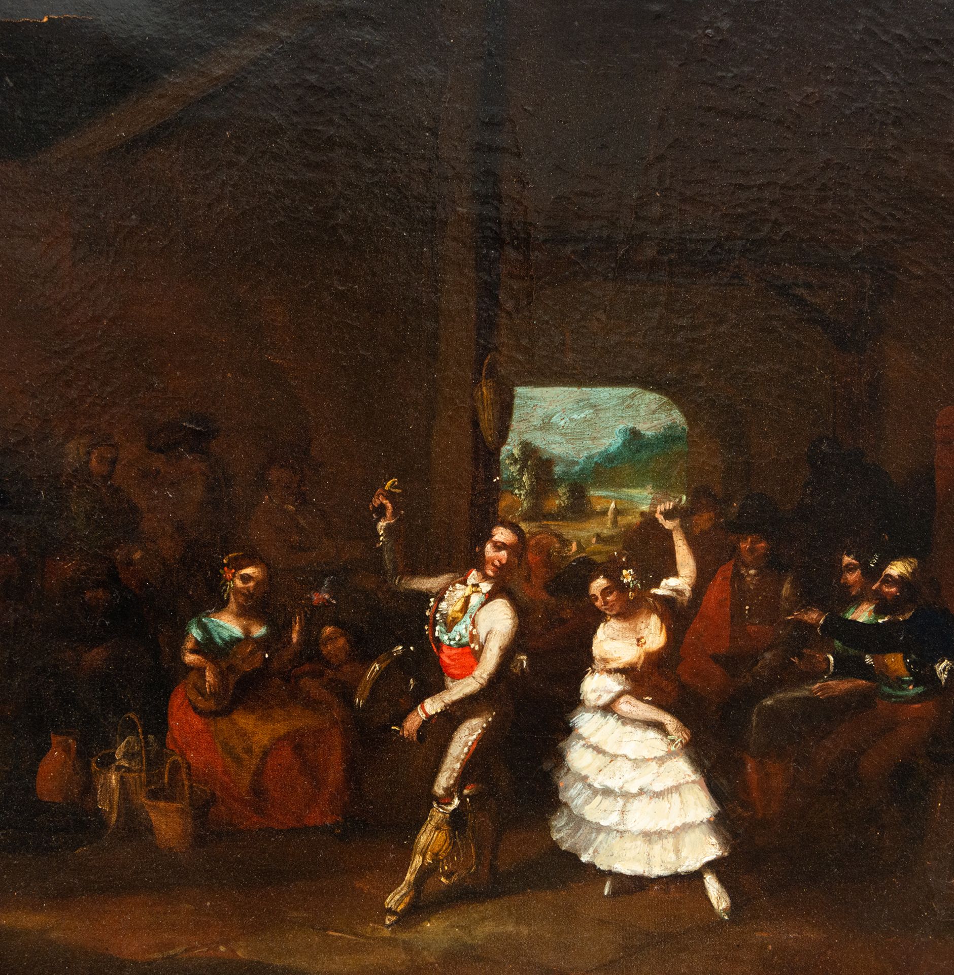 Flamenco party, Spanish manners school from the end of the 18th century - Image 2 of 4