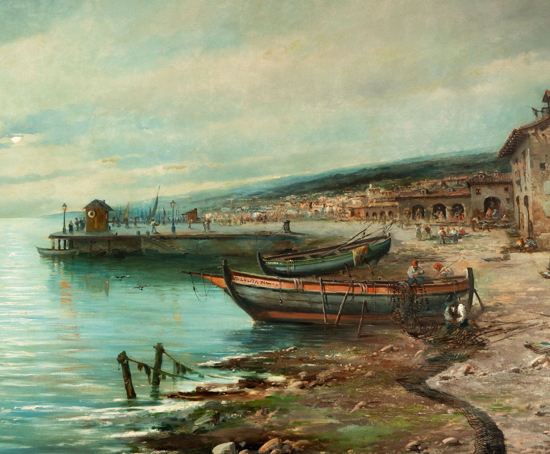 Great Marina, signed Emilio Álvarez Aiyon, Portugal, 1904 - Image 2 of 9