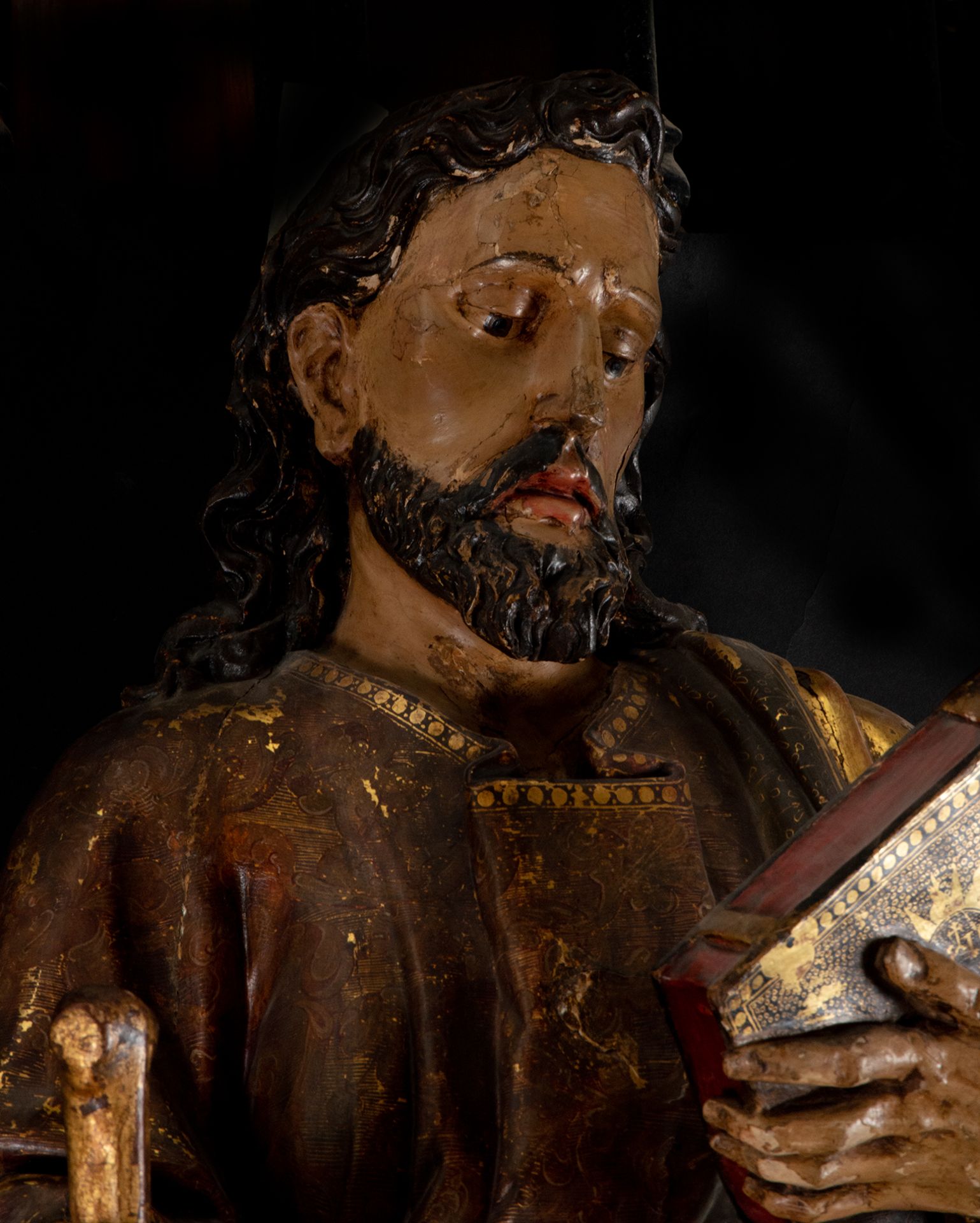 Great Carving of Saint Paul, Castilian school from the end of the 17th century - Bild 3 aus 6