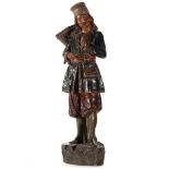 Knight with Basket in Terracotta from Czechoslovakia, early 20th century