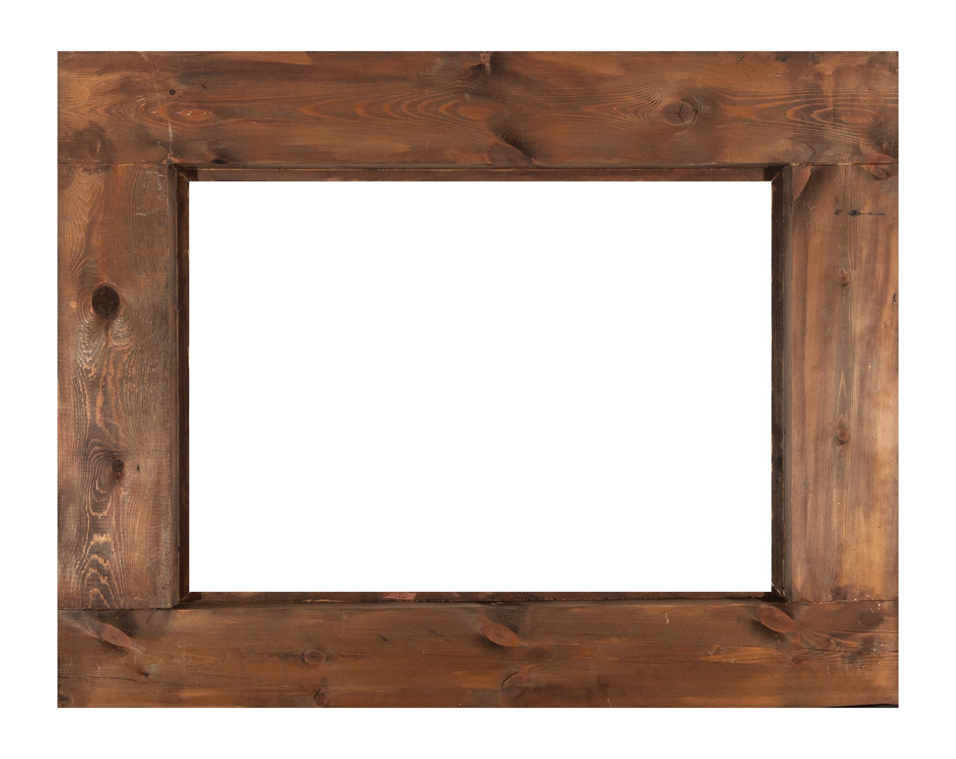 Spanish Baroque style frame in ebonized wood and carved gilt edges, 19th century - Image 2 of 2