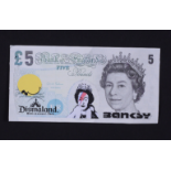 5 Pounds from the Dismaland Amusement Park, Banksy series, year 2015