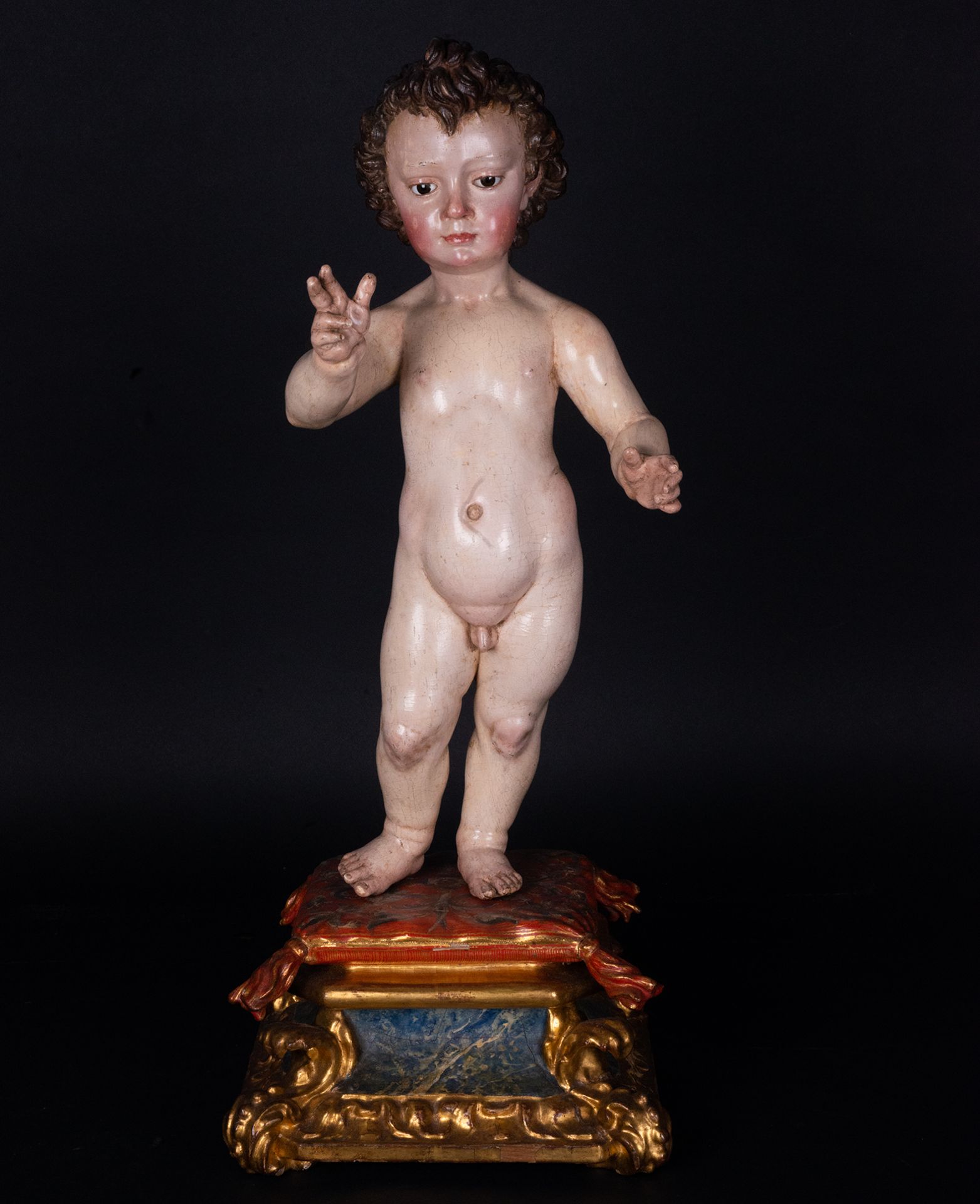 Attributed to the Circle of Juan Martinez Montanes, Enfant Jesus Triumphant, Spanish school of the 1