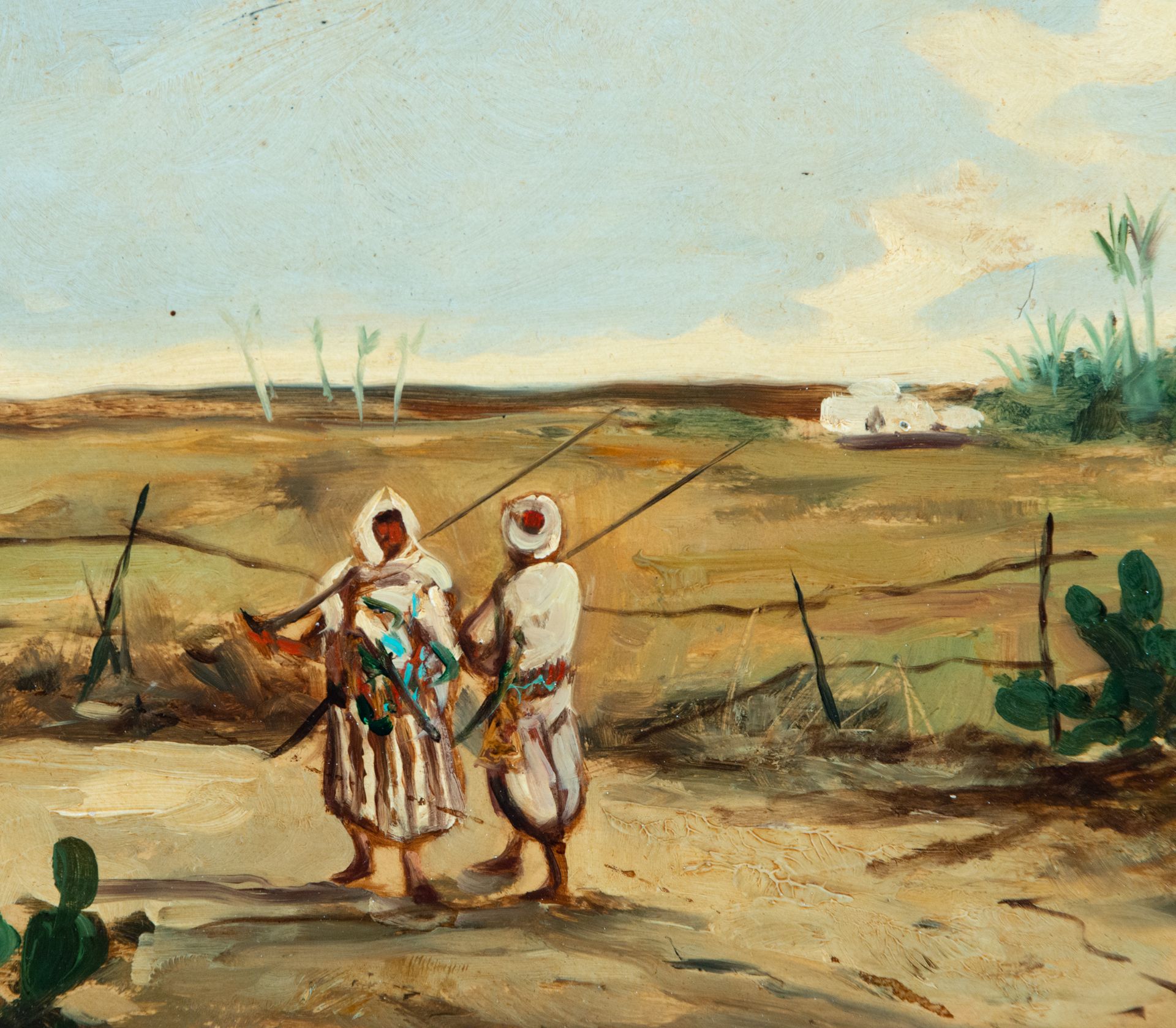 Pair of Orientalist Landscapes, M. González, Tangier, early 20th century - Image 9 of 10