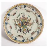 Portuguese ceramic plate, 18th century