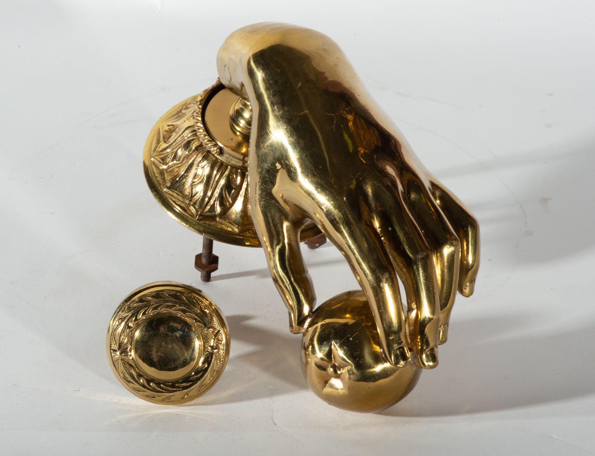 Pair of Art Nouveau Female Hand-Shaped Door Knobs, 1920s-30s - Image 4 of 4