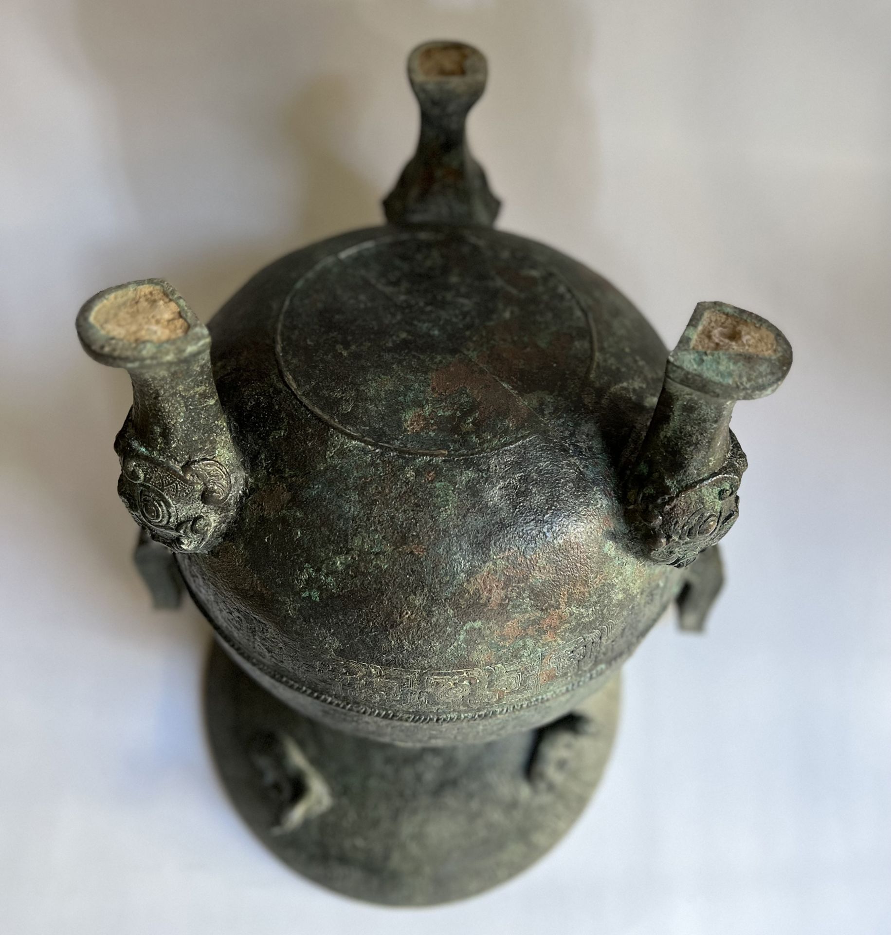 Dui Censer Vessel, made of bronze, Eastern Zhou Dynasty (770-256 BC) - Image 4 of 5