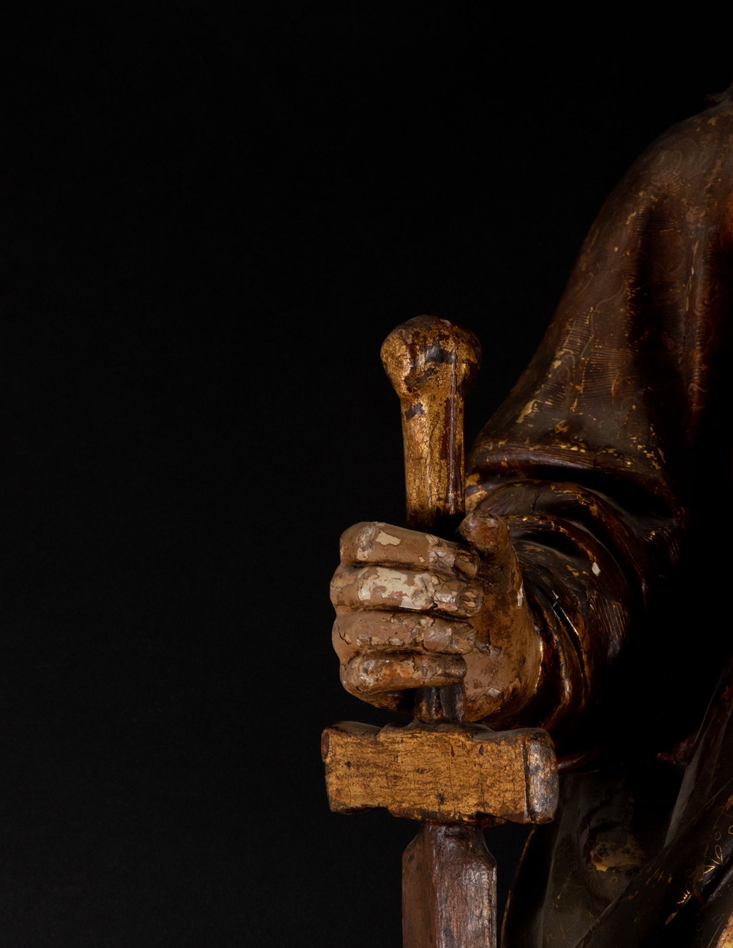 Great Carving of Saint Paul, Castilian school from the end of the 17th century - Bild 5 aus 6