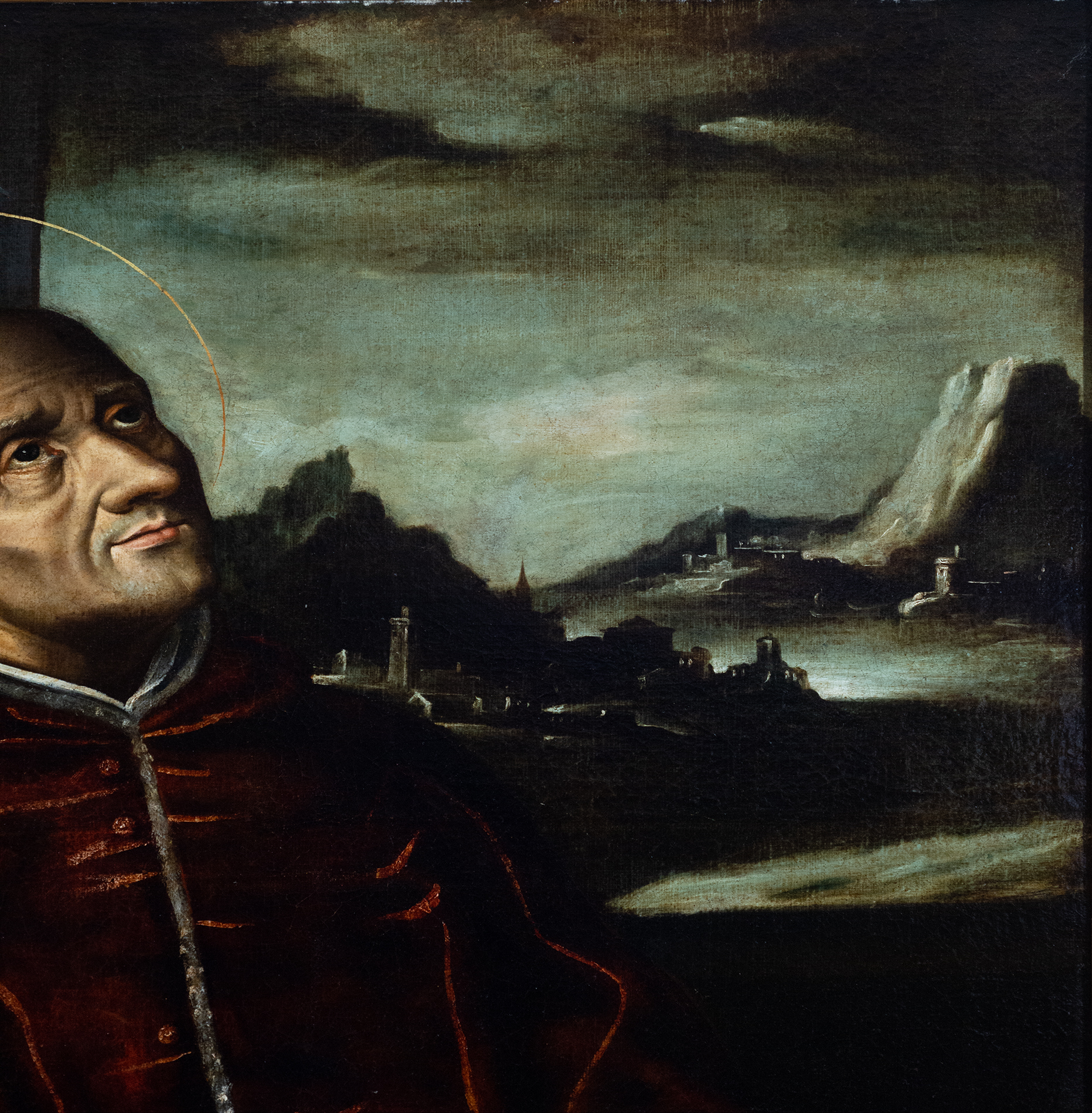 Portrait of Saint Thomas Aquinas, Italian school of the 17th century - Image 5 of 6