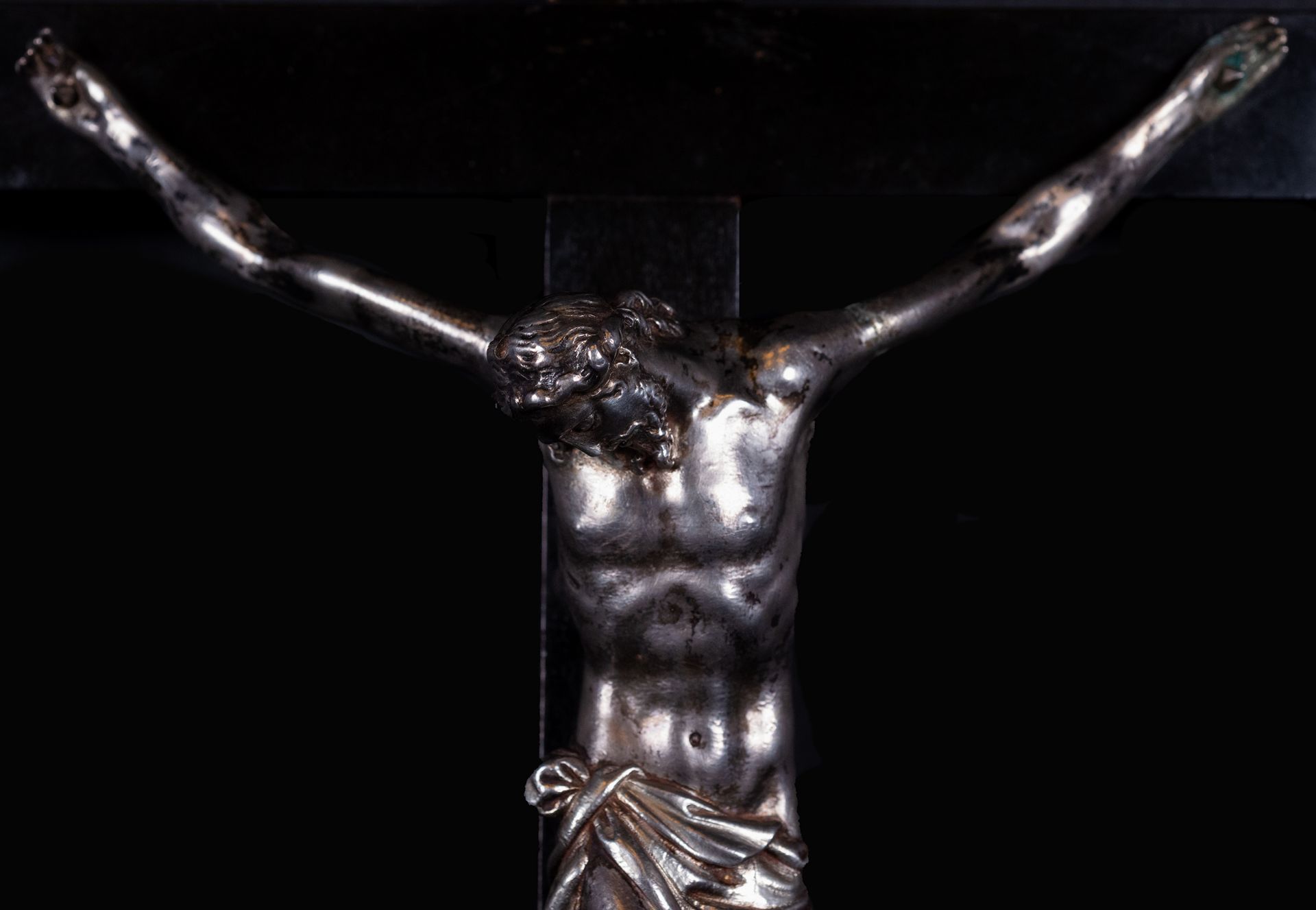 Christ in solid silver, foundry of Guigliermo della Porta, 16th century Italian school - Image 3 of 5