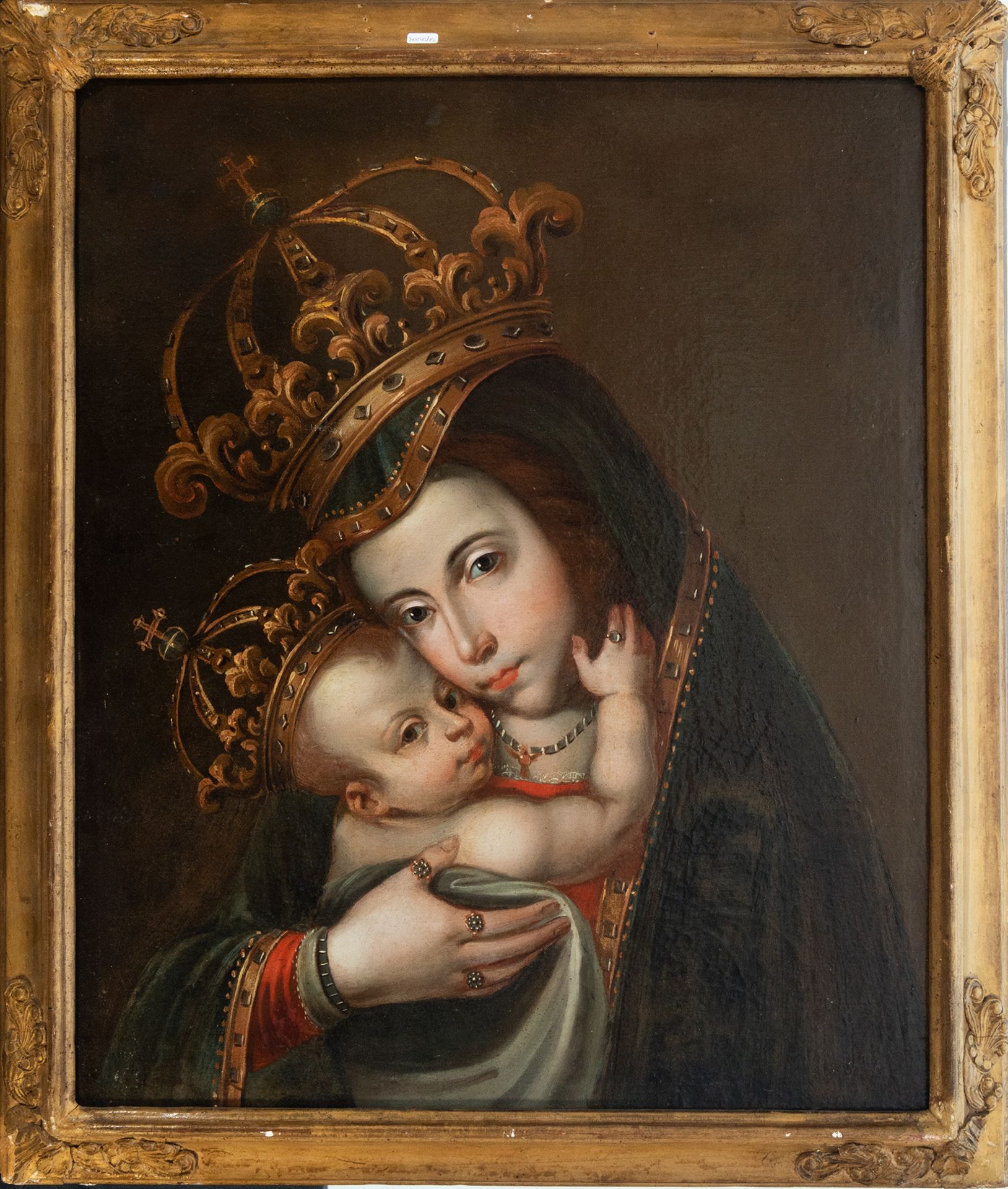 Important Virgin of Bethlehem, Novohispanic colonial school of the 18th century